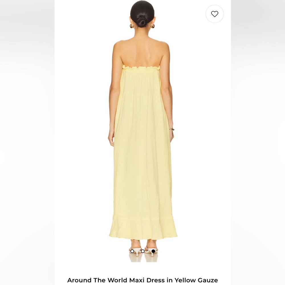 Worn Once!Show me your Mumu The World Maxi Dress in Yellow Maxi Dress Size Small